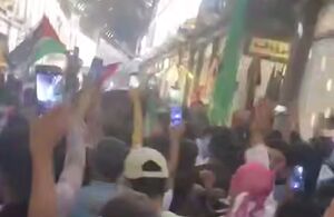 راهپیمایی حمایتی از غزه در پایتخت سوریه