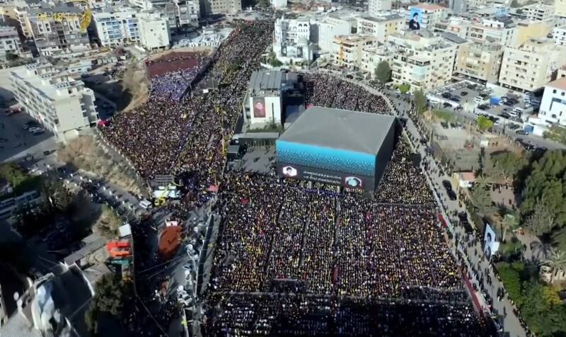 لحظه به لحظه با اولین سالگرد شهیدان نصرالله و صفیالدین در بیروت/ قرائت پیام رهبر معظم انقلاب +عکس و فیلم