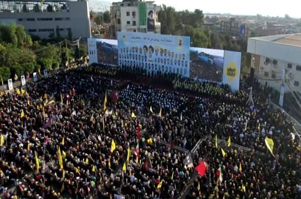 لحظه به لحظه با اولین سالگرد شهیدان نصرالله و صفیالدین در بیروت/ قرائت پیام رهبر معظم انقلاب +عکس و فیلم