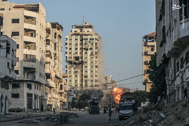 عکس/ غزه صبح خود رو اینگونه شروع کرد