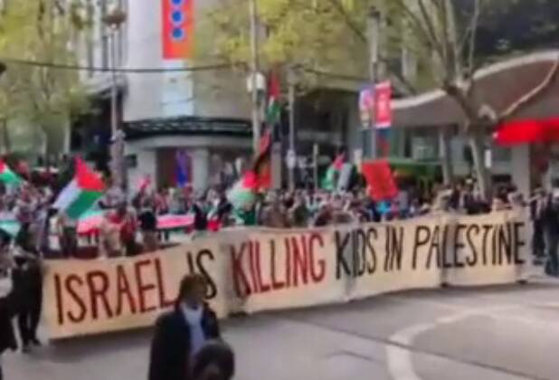  تظاهرات هزاران نفر در ملبورن در حمایت از فلسطین