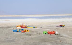 عکس/ نفس‌های آخر دریاچه ارومیه