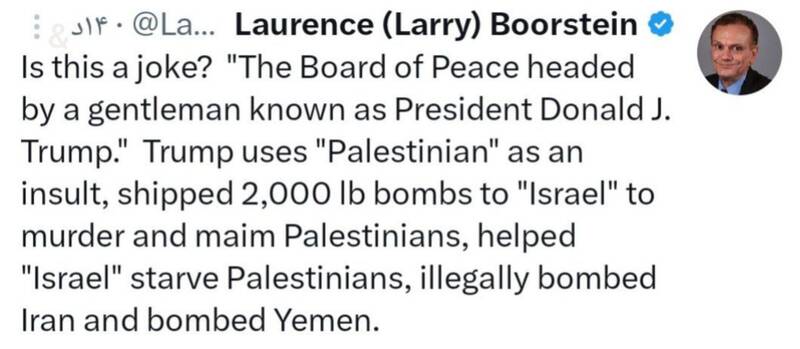 ادعای صلح ترامپ یک شوخی است