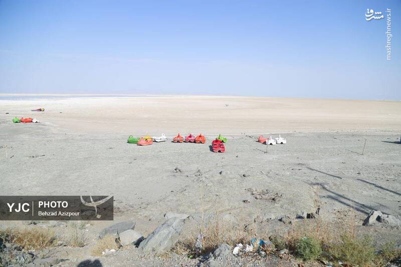 عکس/ نفسهای آخر دریاچه ارومیه