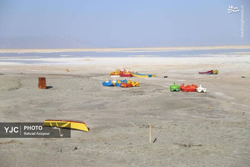 عکس/ نفسهای آخر دریاچه ارومیه