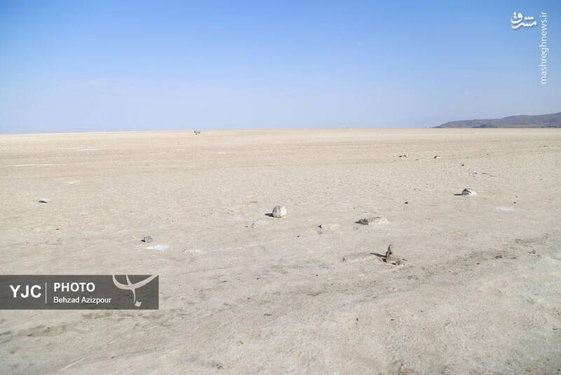 عکس/ نفسهای آخر دریاچه ارومیه