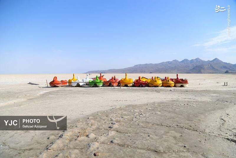 عکس/ نفسهای آخر دریاچه ارومیه