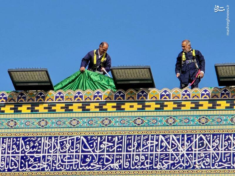 عکس / آماده سازی حرم رضوی برای ولادت امام عسکری (ع) 4