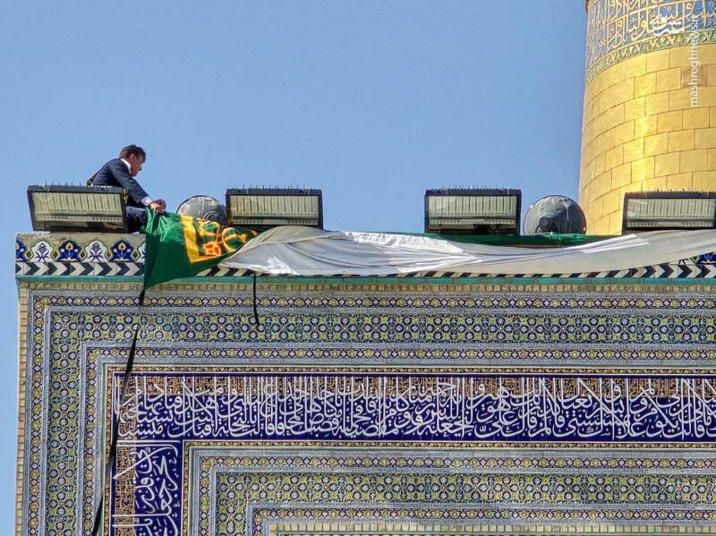 عکس / آماده سازی حرم رضوی برای ولادت امام عسکری (ع) 6