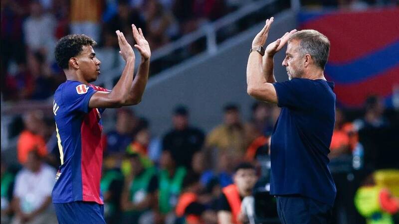 بازيكنان،بارسلونا،يامال،فليك،مصدومان،سرمربي