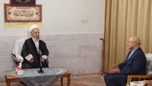 قالیباف با آیتالله مکارم شیرازی دیدار کرد