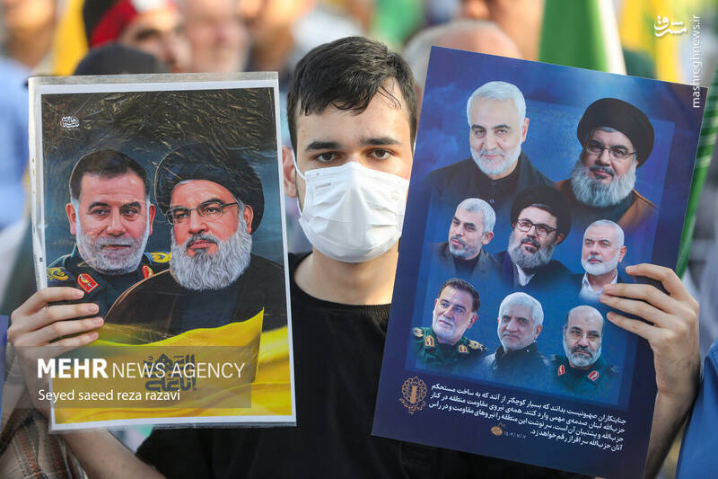 عکس/ نخستین سالگرد شهادت شهیدان سید حسن نصرالله و سید هاشم صفی‌الدین