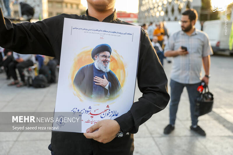 عکس/ نخستین سالگرد شهادت شهیدان سید حسن نصرالله و سید هاشم صفیالدین