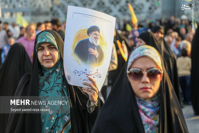 عکس/ نخستین سالگرد شهادت شهیدان سید حسن نصرالله و سید هاشم صفیالدین