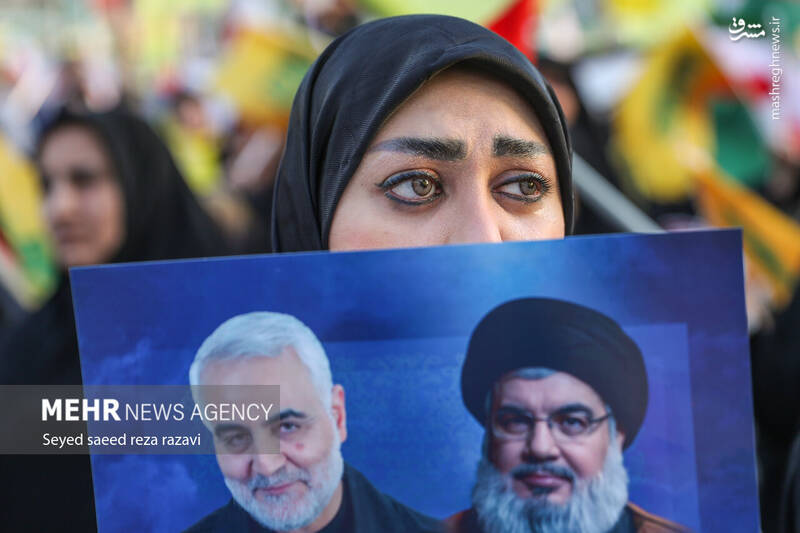 عکس/ نخستین سالگرد شهادت شهیدان سید حسن نصرالله و سید هاشم صفیالدین