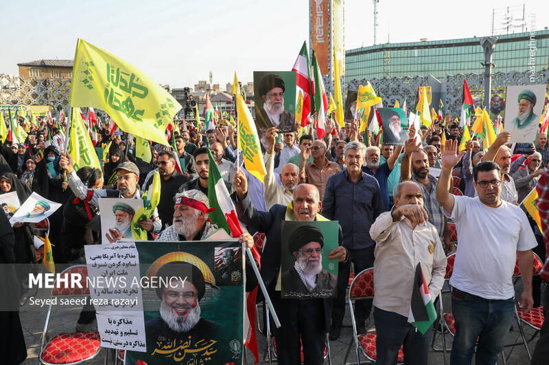 عکس/ نخستین سالگرد شهادت شهیدان سید حسن نصرالله و سید هاشم صفی‌الدین