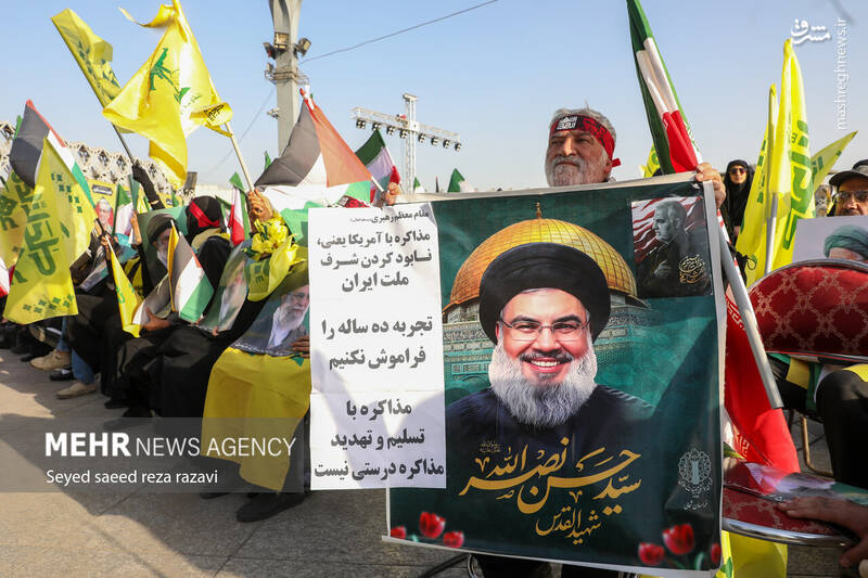 عکس/ نخستین سالگرد شهادت شهیدان سید حسن نصرالله و سید هاشم صفیالدین