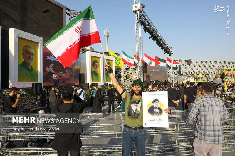 عکس/ نخستین سالگرد شهادت شهیدان سید حسن نصرالله و سید هاشم صفیالدین