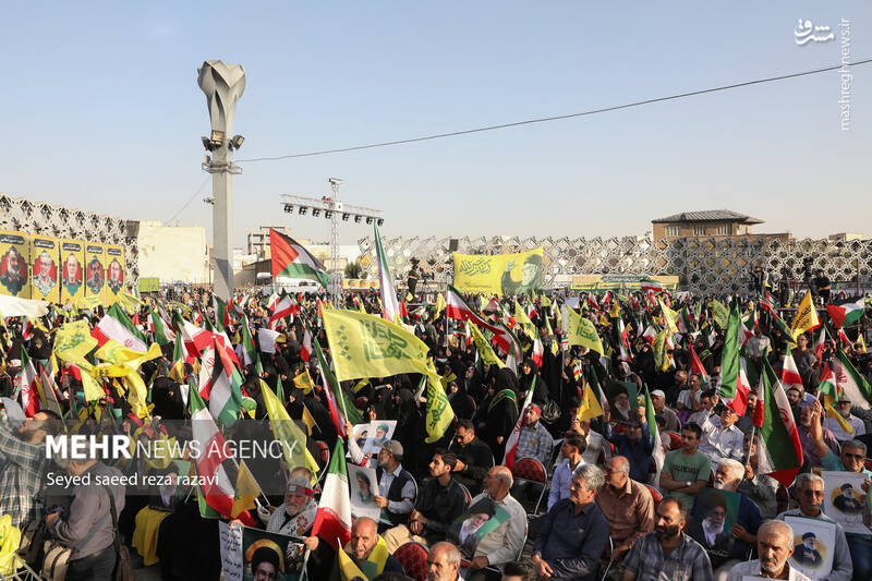 عکس/ نخستین سالگرد شهادت شهیدان سید حسن نصرالله و سید هاشم صفیالدین