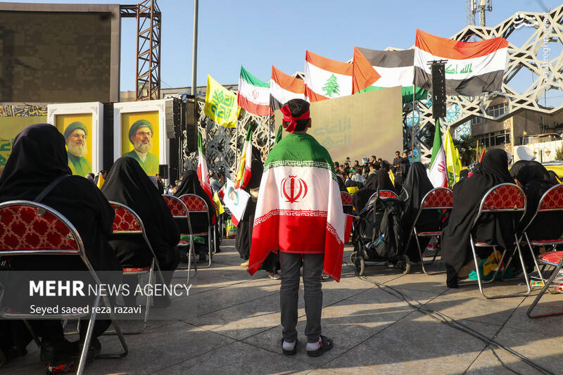 عکس/ نخستین سالگرد شهادت شهیدان سید حسن نصرالله و سید هاشم صفی‌الدین