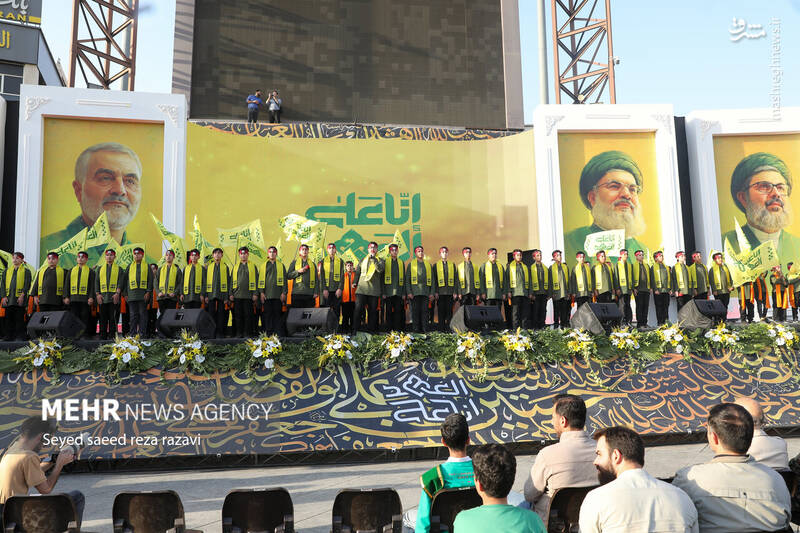 عکس/ نخستین سالگرد شهادت شهیدان سید حسن نصرالله و سید هاشم صفی‌الدین