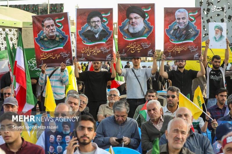 عکس/ نخستین سالگرد شهادت شهیدان سید حسن نصرالله و سید هاشم صفیالدین