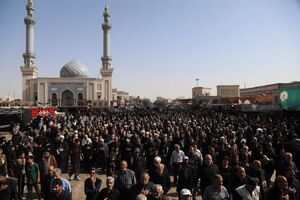 عکس / دسته عزای خادمان حرم حضرت معصومه (س)