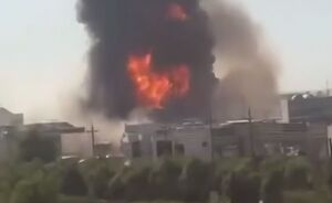 فیلم/ انفجار یک پمپ‌بنزین در اربیل عراق