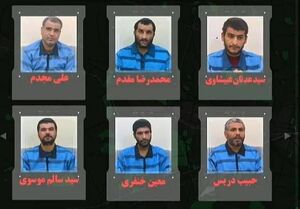 تصاویر 6 تروریست تجزیه‌طلب که در خوزستان اعدام شدند