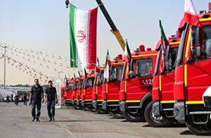 عکس/ آیین رونمایی بزرگ‌ترین مجموعه ماشین آلات تخصصی حوزه خدمات شهری