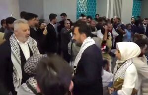 استقبال از اعضای کاروان صمود در استانبول ترکی