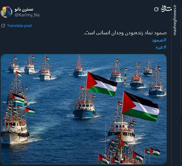 صمود؛ نماد زنده‌بودن وجدان انسانی