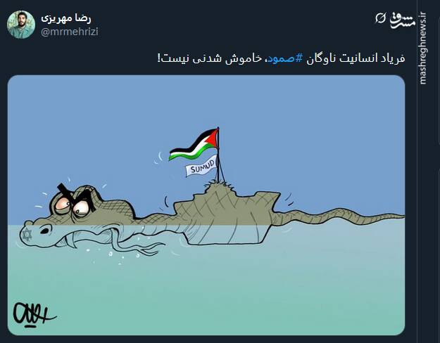 طرحها و پوسترهای منتشر شده در حمایت از کاروان صمود