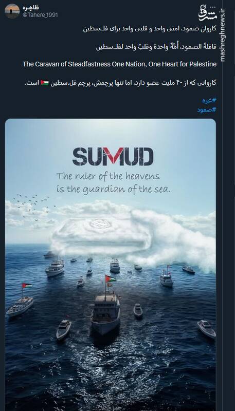 طرحها و پوسترهای منتشر شده در حمایت از کاروان صمود