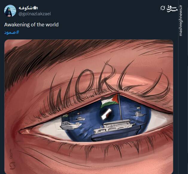 طرحها و پوسترهای منتشر شده در حمایت از کاروان صمود