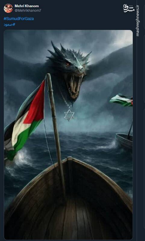 طرحها و پوسترهای منتشر شده در حمایت از کاروان صمود