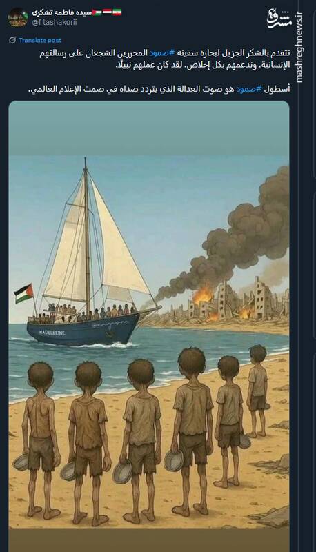 طرحها و پوسترهای منتشر شده در حمایت از کاروان صمود