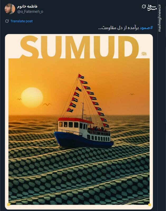 طرحها و پوسترهای منتشر شده در حمایت از کاروان صمود