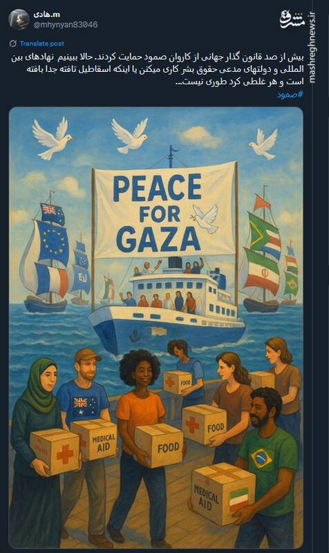 طرحها و پوسترهای منتشر شده در حمایت از کاروان صمود