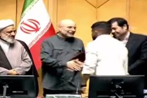 فیلم / تجلیل نمایندگان مجلس از قهرمانان تیم ملی کشتی ایران
