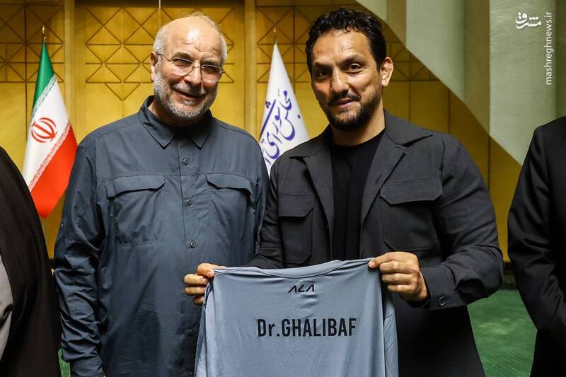 عکس / تجلیل از مدالآوران کشتی در مجلس 33