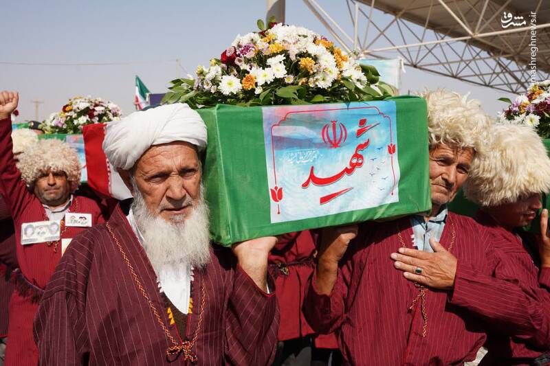 عکس/ ورود پیکر ۴۴ شهید تازه تفحص شده از مرز شلمچه