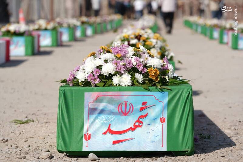 عکس/ ورود پیکر ۴۴ شهید تازه تفحص شده از مرز شلمچه