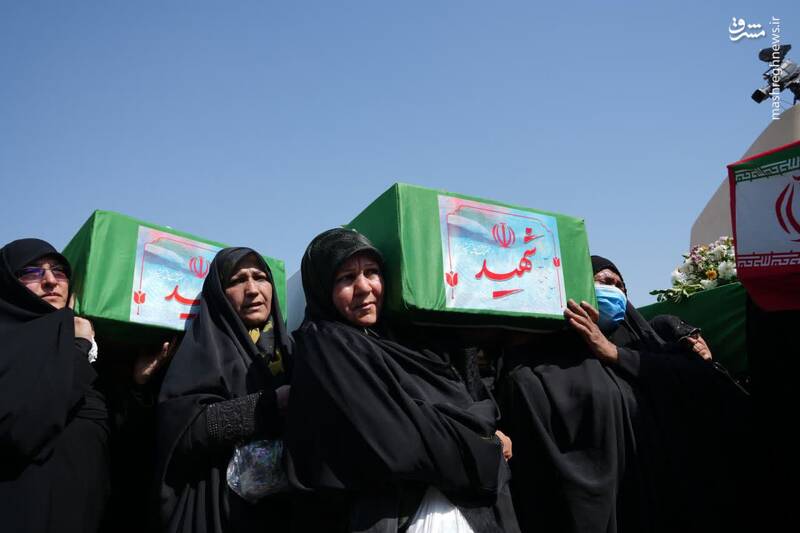 عکس/ ورود پیکر ۴۴ شهید تازه تفحص شده از مرز شلمچه