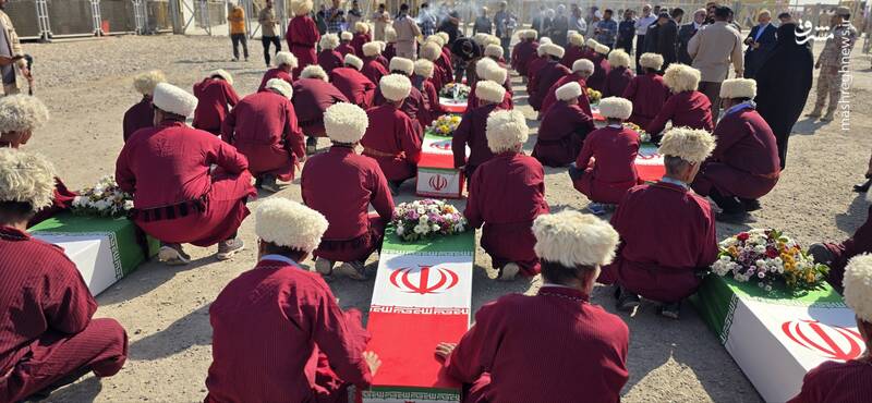 عکس/ ورود پیکر ۴۴ شهید تازه تفحص شده از مرز شلمچه