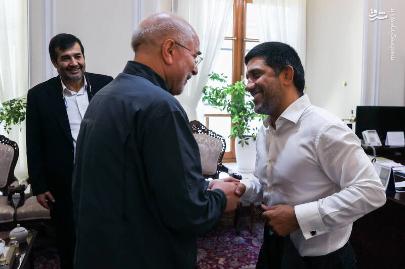 عکس / تجلیل از مدالآوران کشتی در مجلس 36