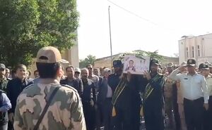مراسم تشییع پیکر سردار شهید حاج نظر همتی در دهلران