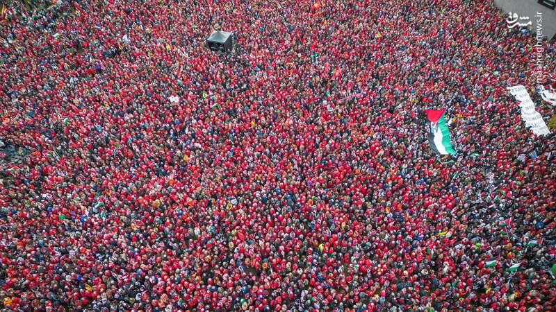 عکس/ خروش اهالی آمستردام برای غزه و فلسطین