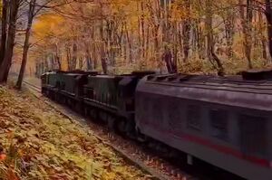 فیلم/ نمایی پاییزی از مسیر ریلی تهران شیرگاه