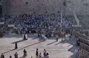 فیلم/ مراسم تحریک آمیز صهیونیست‌ها در مجاورت مسجدالاقصی